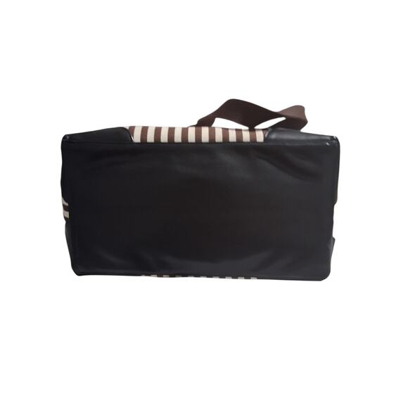 Henri Bendel NY Striped Canvas Pet Dog Cat Carrier Preppy Tote Shoulder Bag 14" - Picture 2 of 16